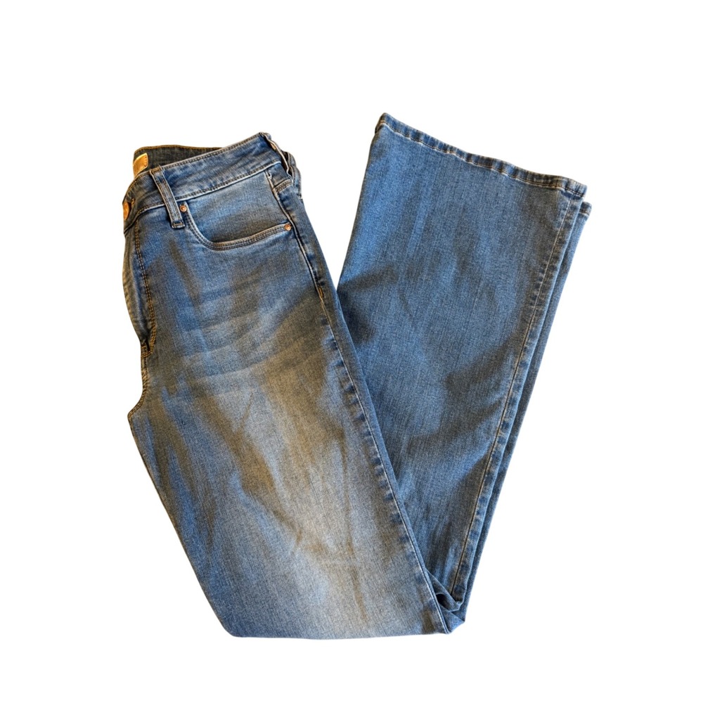 KUT from the Kloth Ana High Rise Fab Ab Flare Blue Jeans‎ Medium Wash Size 6